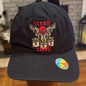 Muka Fresh Cash Black Cap with Embroidered Design